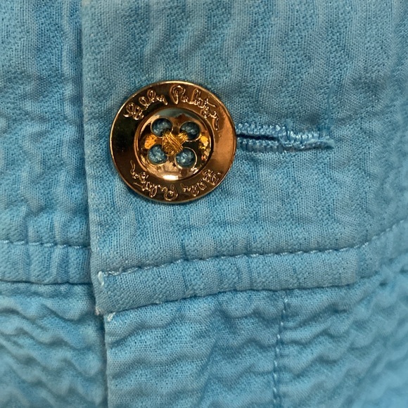 Lilly Pulitzer blue the Callahan shorts size 14 - Picture 3 of 8